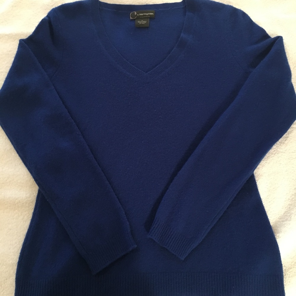 Royal blue 100% cashmere sweater
